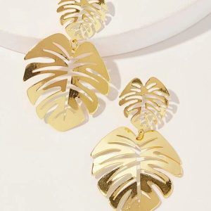ARETES DOBLE HOJA MUJER