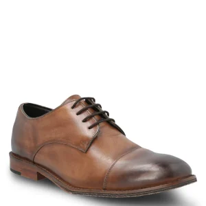 Zapato Vestir Cuero Hombre Warren Café Claro