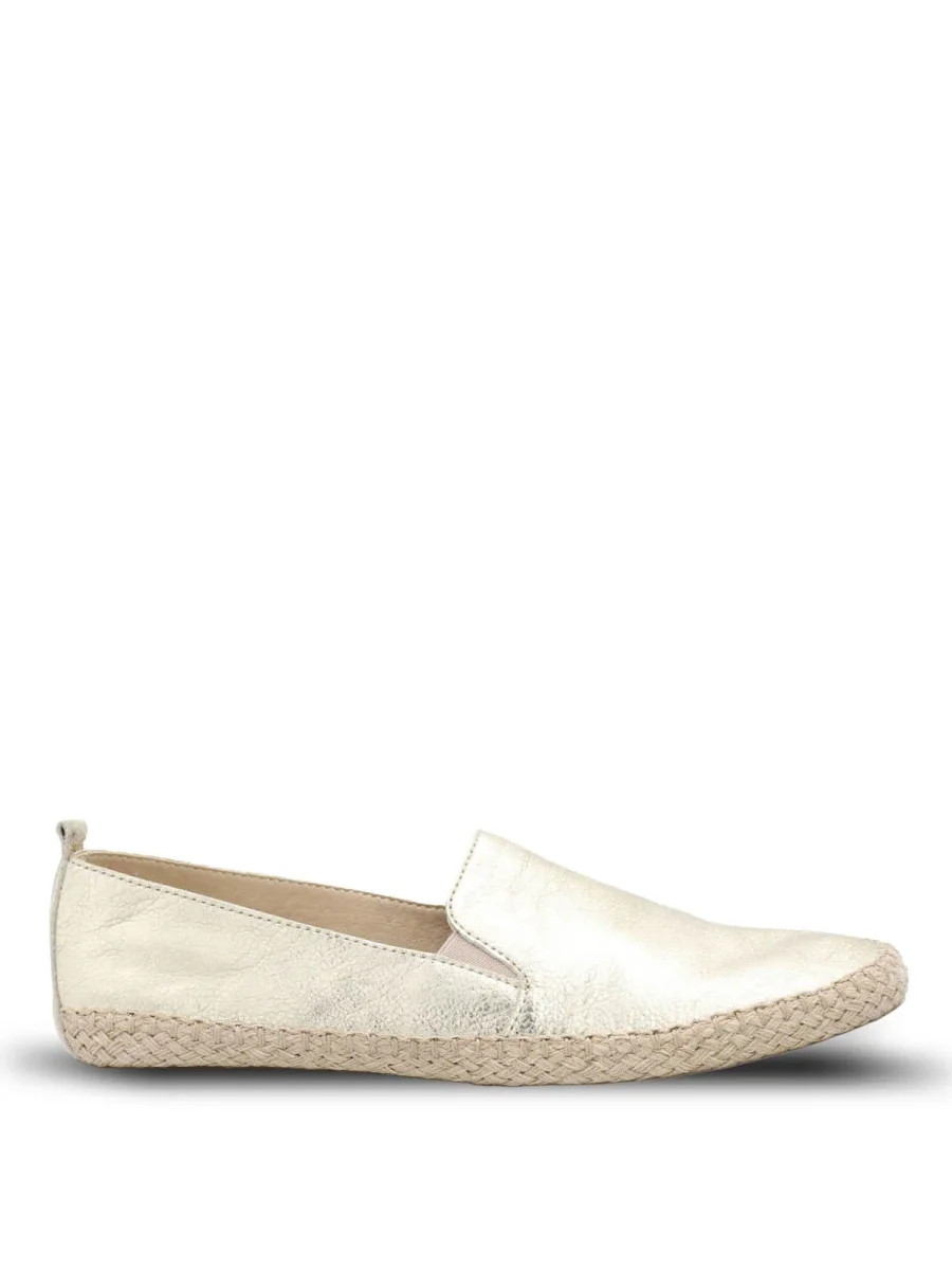 Alpargata Cuero Mujer Rope Metalizada Hush Puppies