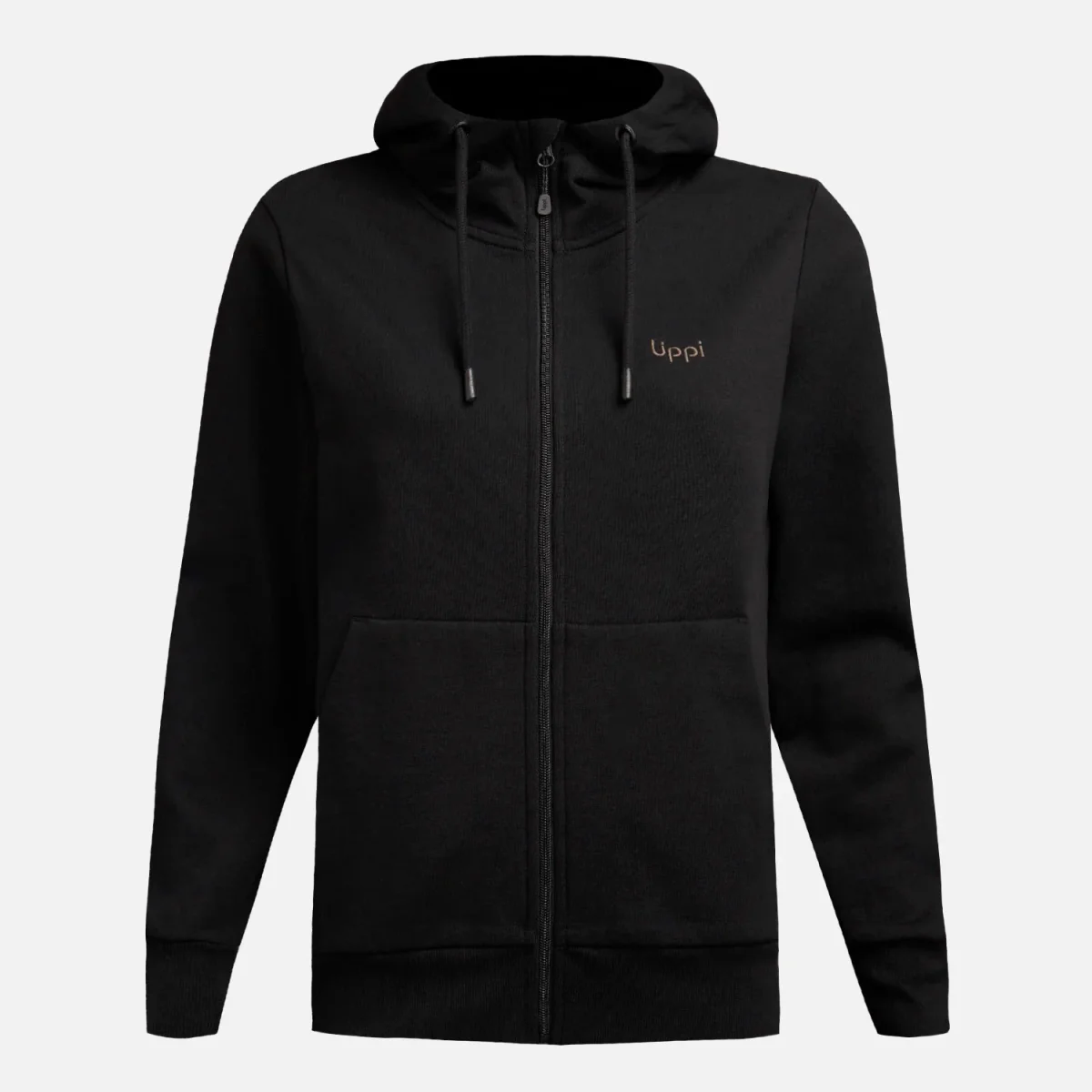 Polerón Mujer Ulmo Full Zip Hoody Sweatshirt Negro Lippi - Imagen 8