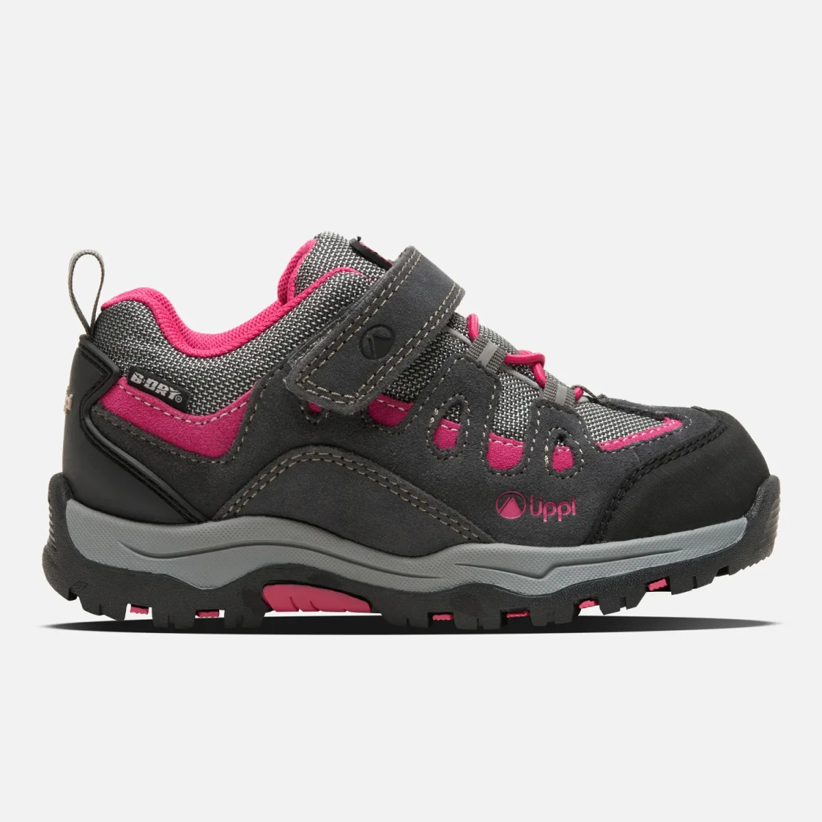 Zapato Niña Puelo Cs Low Velcro Gris / Fucsia Lippi - Imagen 2