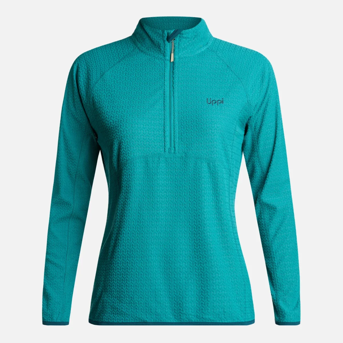 Polerón Mujer Jacaranda Nano-F 14 Zip Turquesa Lippi - Imagen 7