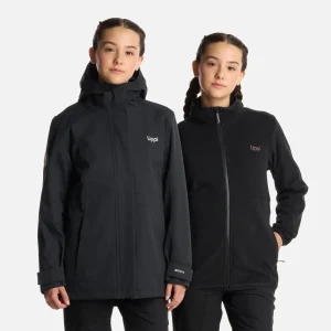Chaqueta Teen Girl Lake Fusion 3 B-Dry Hoody Jacket Negro Lippi