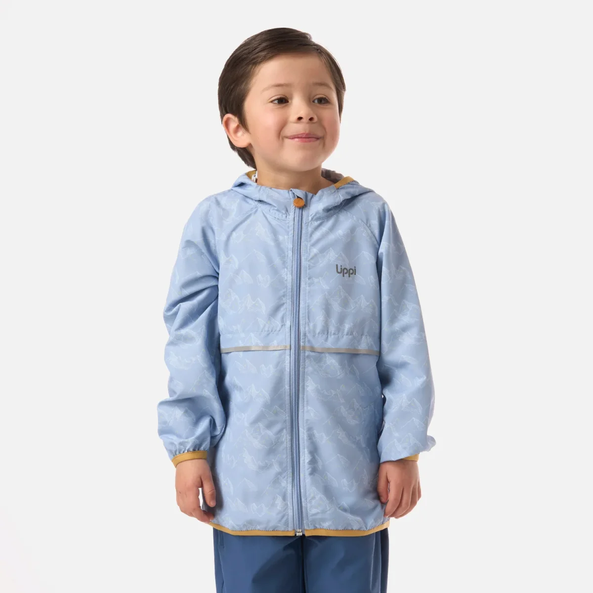 Chaqueta Niño Nightfall Windbreaker Hoody Jacket Print Celeste Lippi - Imagen 2