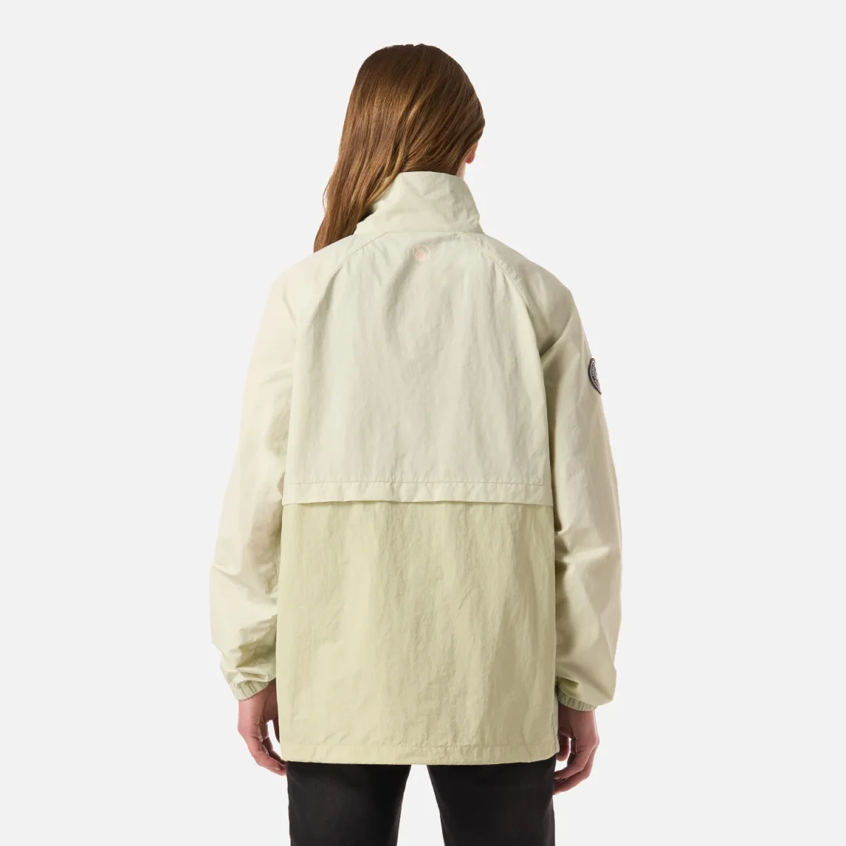 Chaqueta Mujer WindCity WindBreaker 1/4 Zip Jacket Verde Claro Lippi - Imagen 4