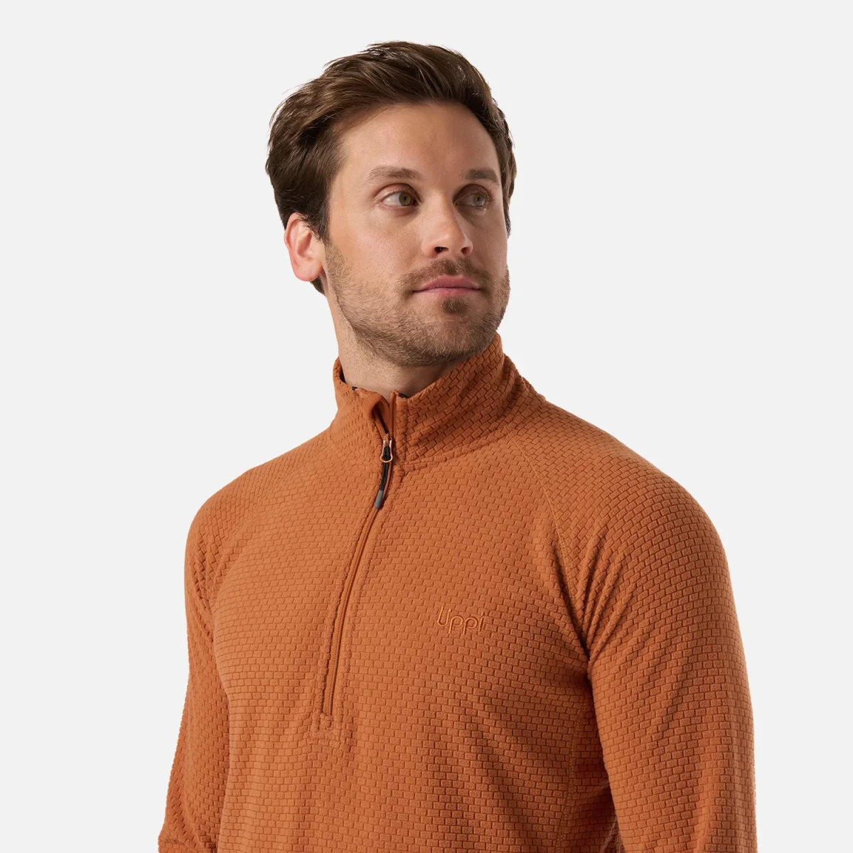 Polerón Hombre Jacaranda Nano-F 1/4 Zip Terracota Lippi - Imagen 5