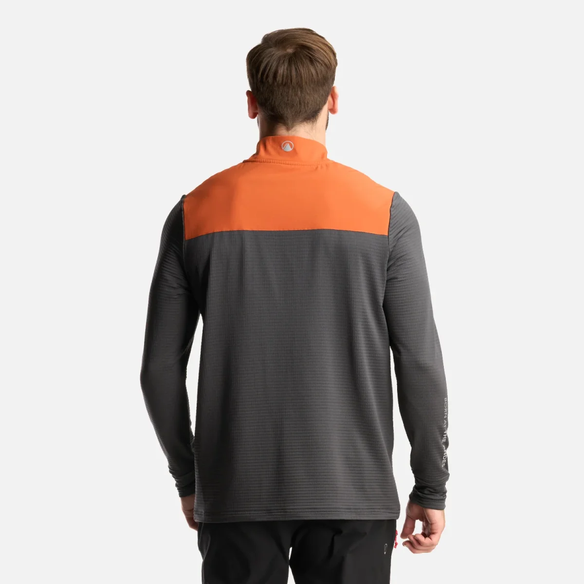 Poleron Hombre Karova Nano F 1/4 Zip Naranjo Oscuro Lippi - Imagen 6