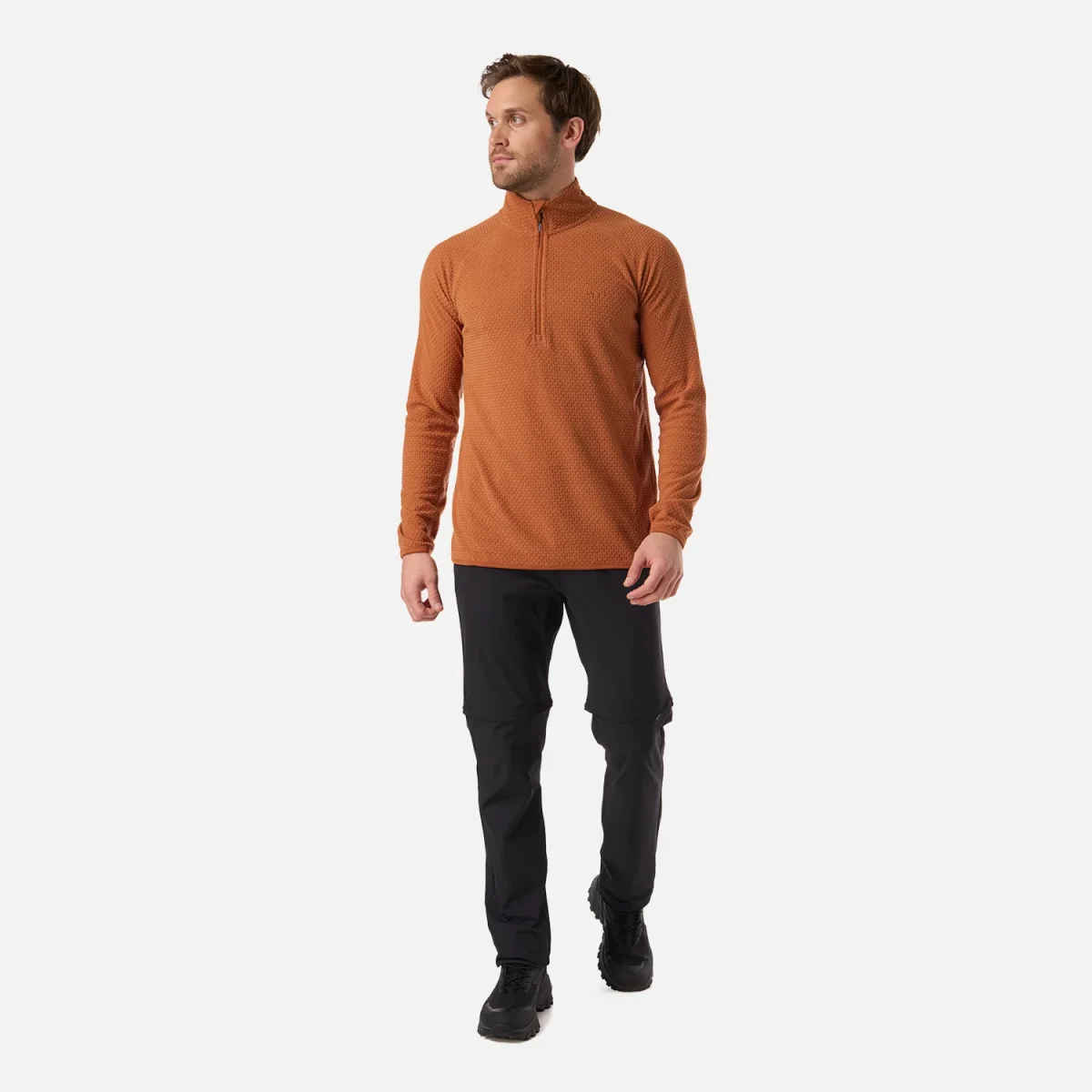 Polerón Hombre Jacaranda Nano-F 1/4 Zip Terracota Lippi - Imagen 6