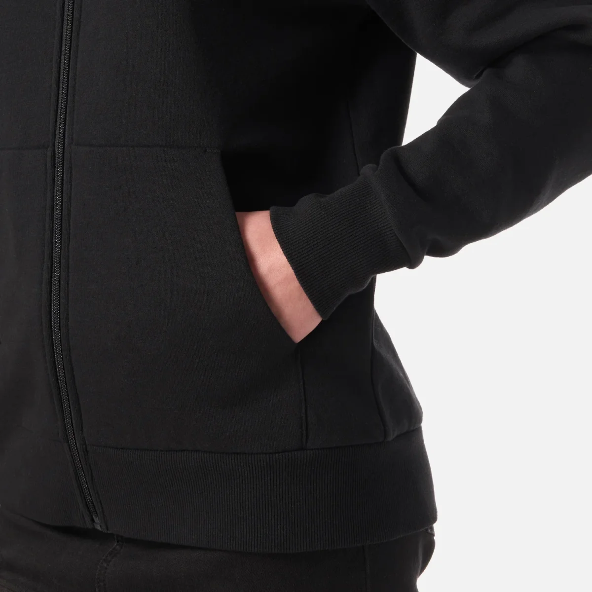 Polerón Mujer Ulmo Full Zip Hoody Sweatshirt Negro Lippi - Imagen 6