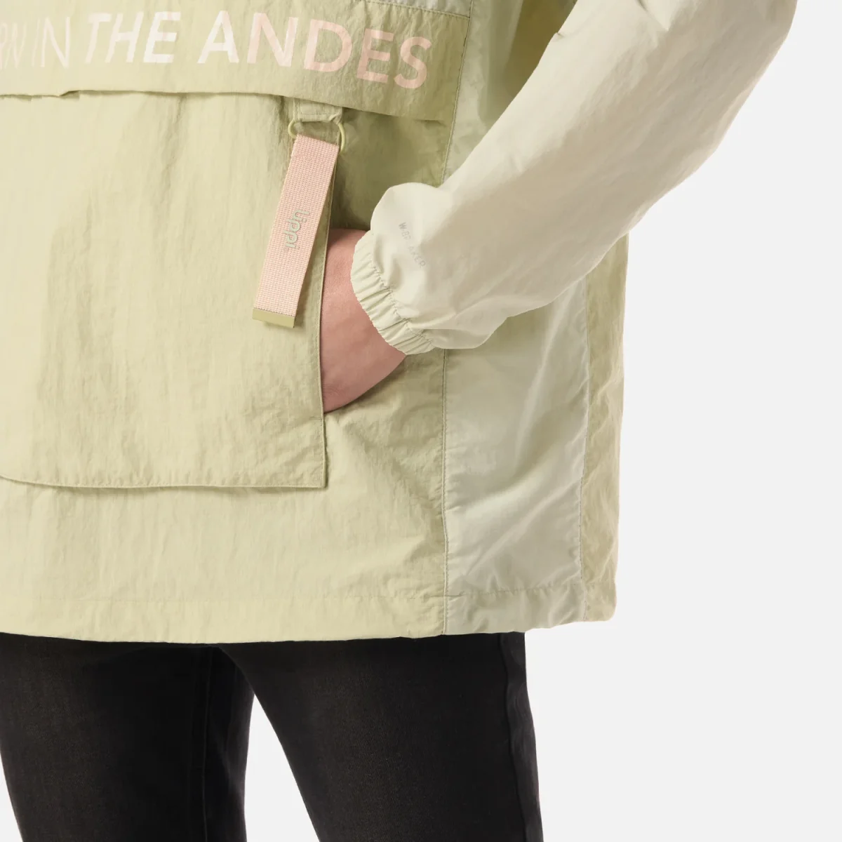 Chaqueta Mujer WindCity WindBreaker 1/4 Zip Jacket Verde Claro Lippi - Imagen 7