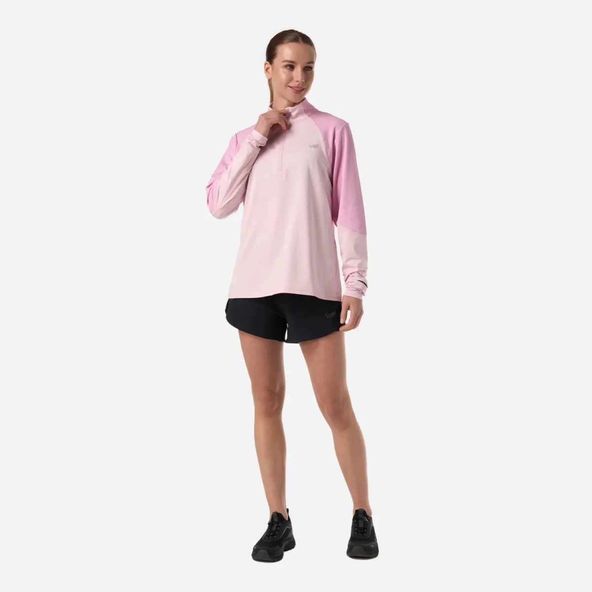 Polerón Mujer Puerto Trucco 1/4 Zip Rosa Lippi - Imagen 7