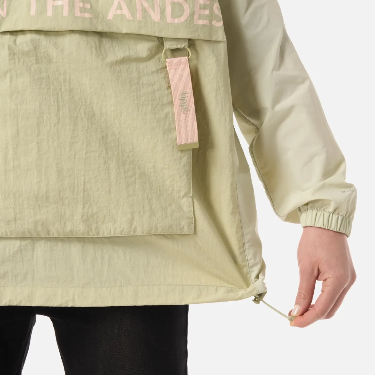 Chaqueta Mujer WindCity WindBreaker 1/4 Zip Jacket Verde Claro Lippi - Imagen 8